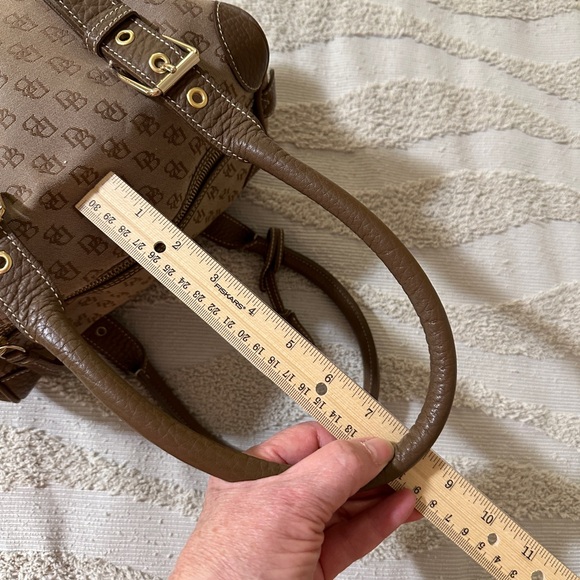 DOONEY & BOURKE Doctors Satchel, Signature Fabric, Pebble Leather Accents 🤎 - Picture 16 of 17